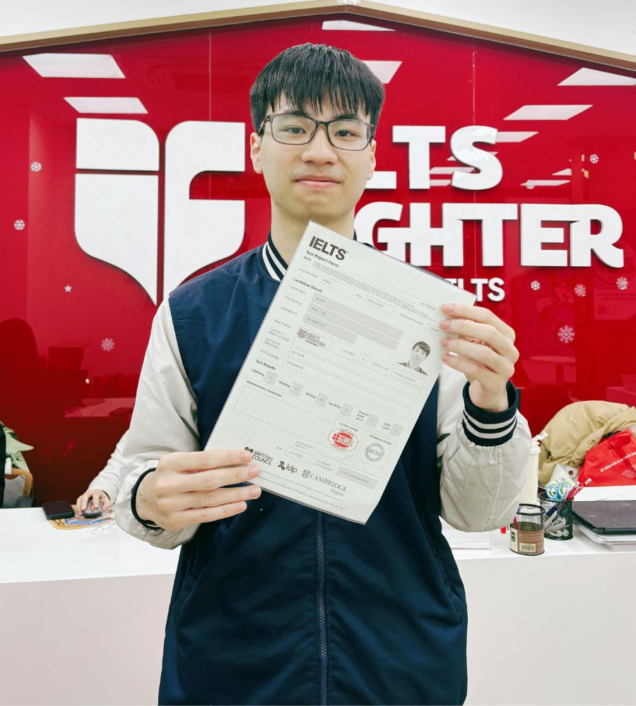 Ho&agrave;ng Minh Tuấn 7.5 IELTS