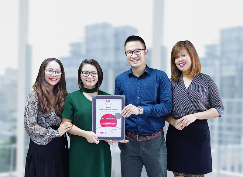 IELTS Fighter Đối tác Bạch Kim của IDP