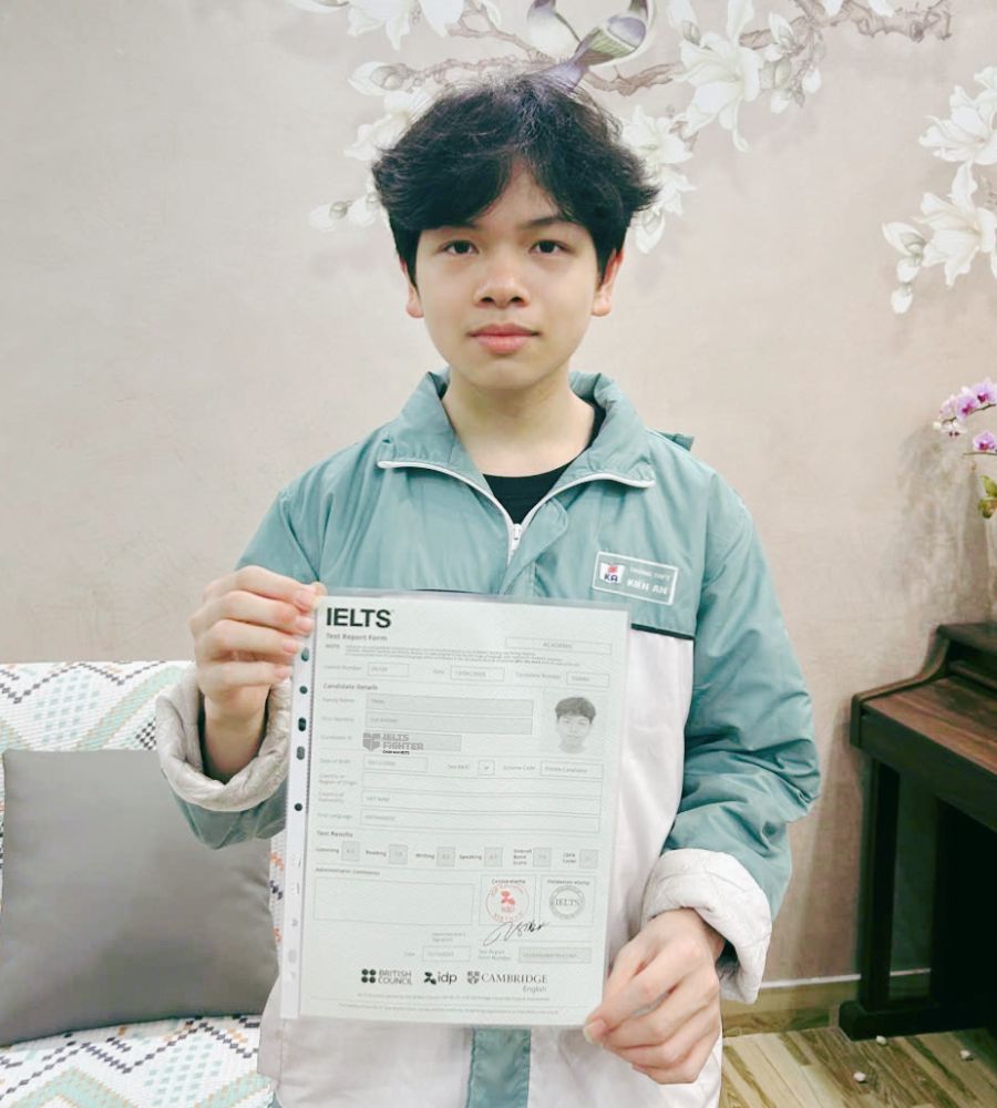 Trần Gia Kh&aacute;nh 7.5 IELTS