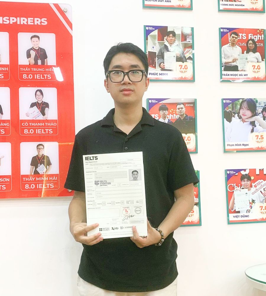 Vũ Đ&igrave;nh Quang  7.0 IELTS