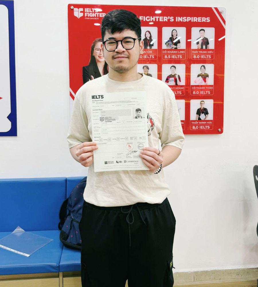 Nguyễn Tr&iacute; Hiếu  8.0 IELTS