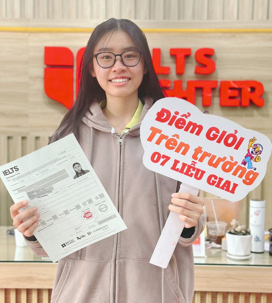 H&agrave; Quỳnh Chi 8.0 IELTS