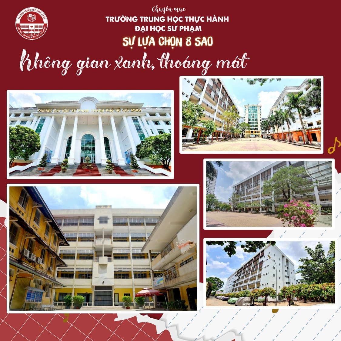 không gian học tập của trường