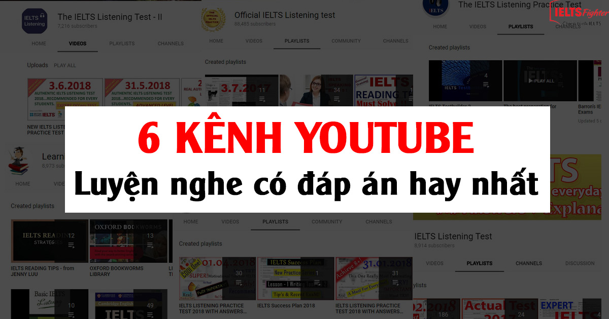 Top kênh youtube luyện nghe IELTS có đáp án hay nhất