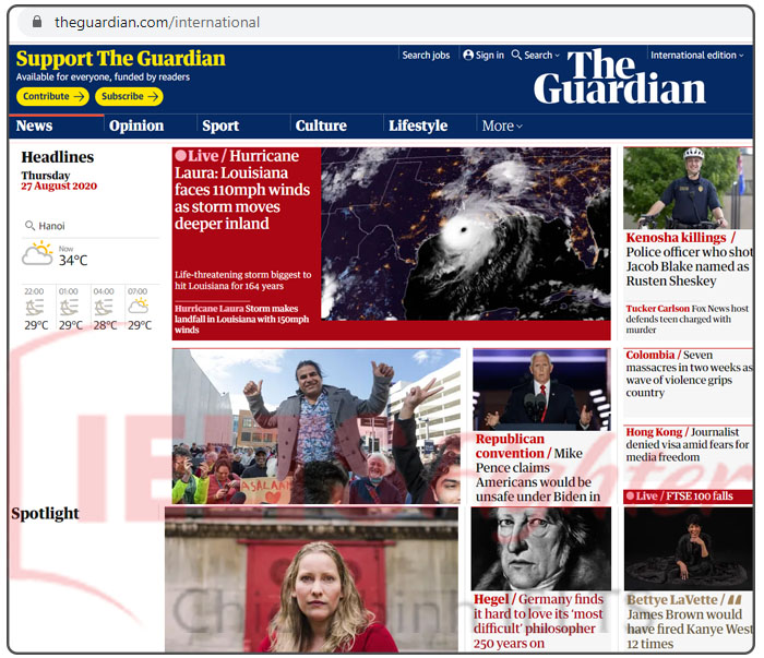 Những website học IELTS online miễn phí  The guardians