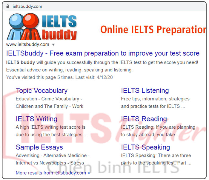 Những website học IELTS online miễn phí  IELTS Buddy