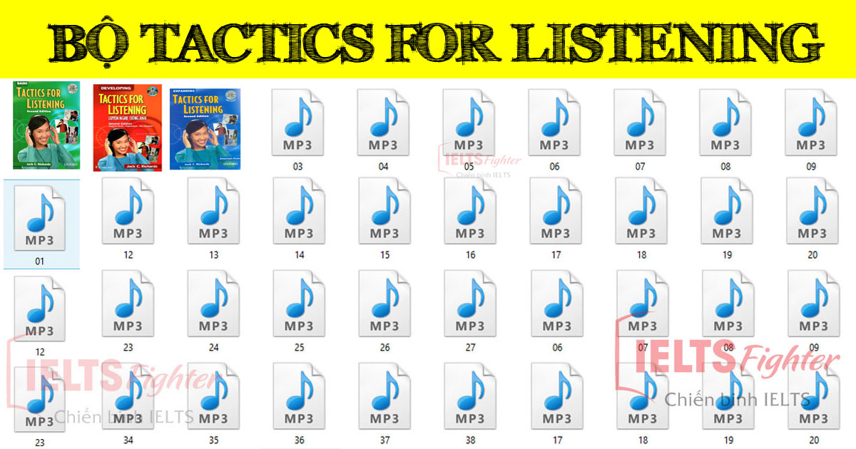 Download ngay trọn bộ Tactics for Listening Basic - Developing - Expanding
