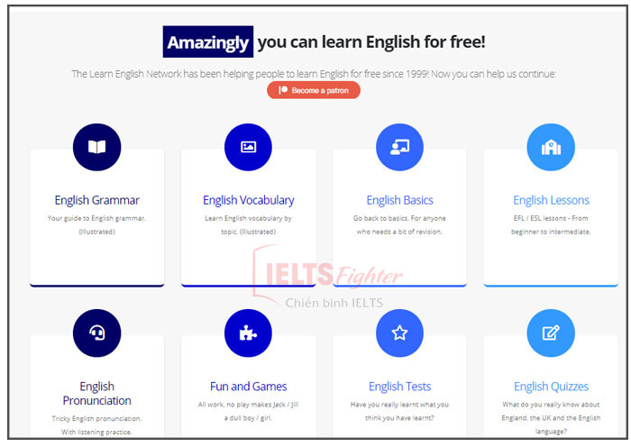 12 website tự học tiếng Anh online miễn phí 7