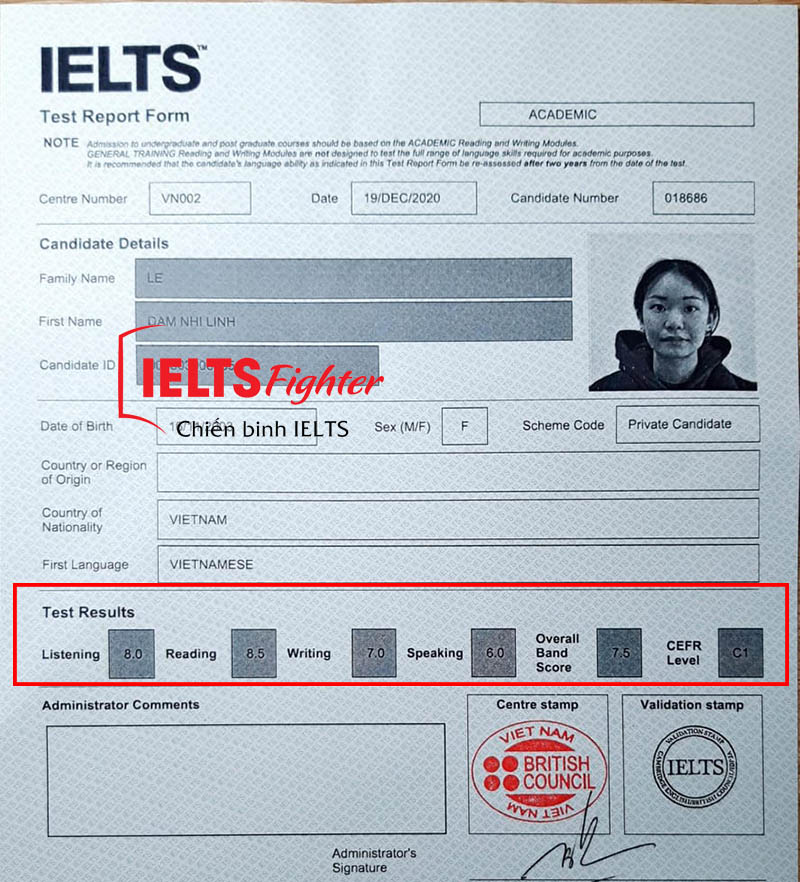 Có bằng IELTS 7.5 miễn thi đại học, tự tin chọn trường mơ ước 5