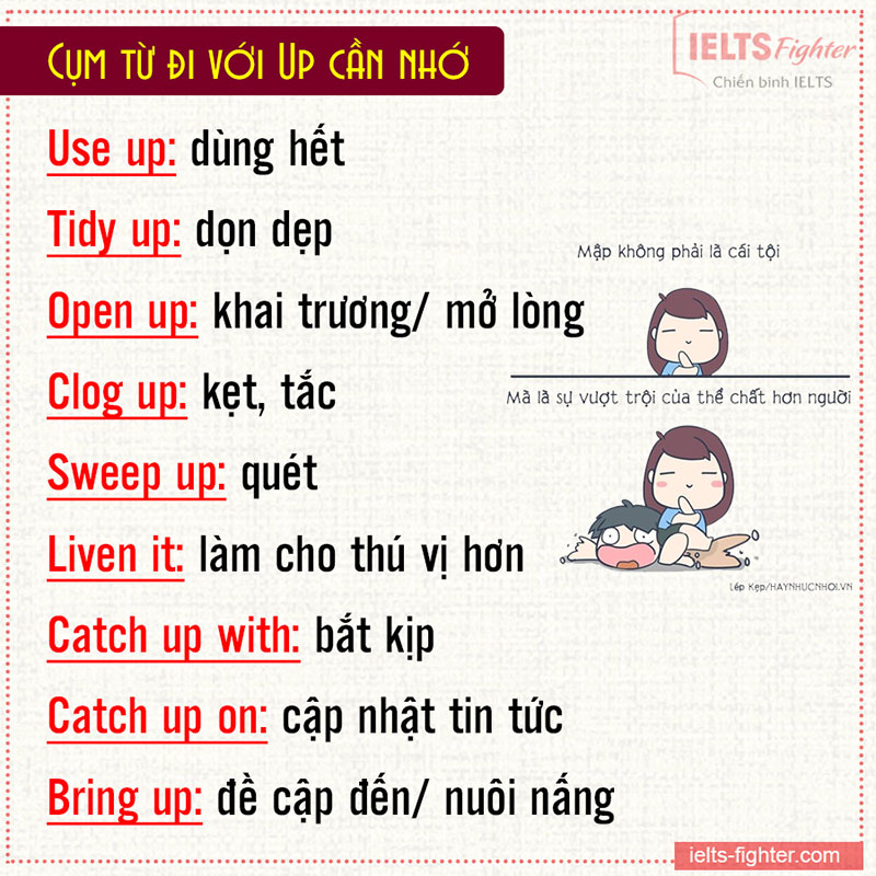 Phrasal verbs with up 2