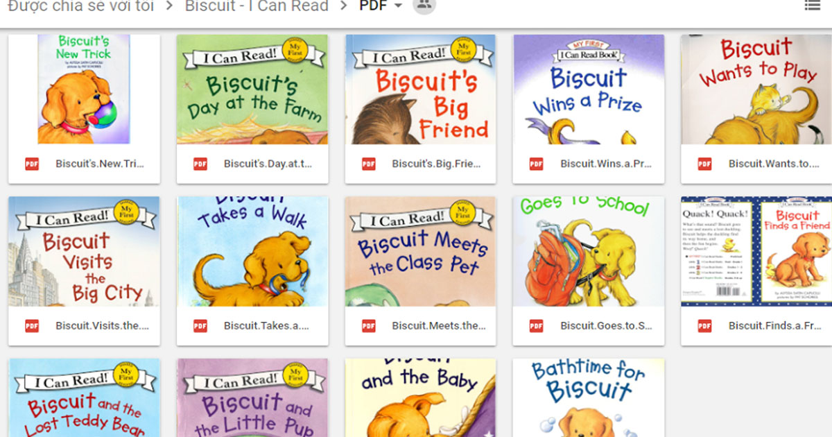 Tải ngay bộ sách tiếng Anh trẻ em Biscuit Phonics Fun (12 quyển)