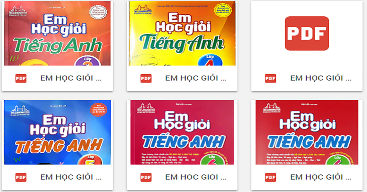 Bộ sách Em học giỏi tiếng Anh lớp 3, 4, 5, 6 (Full PDF + Audio)