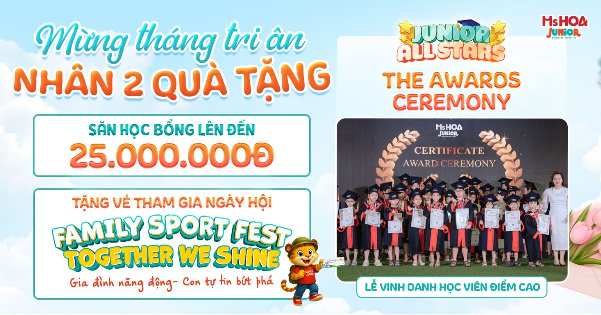Tháng 11 rực rỡ cùng Ms Hoa Junior – Hành trình yêu thương và tự hào trong “Nhà Ju”