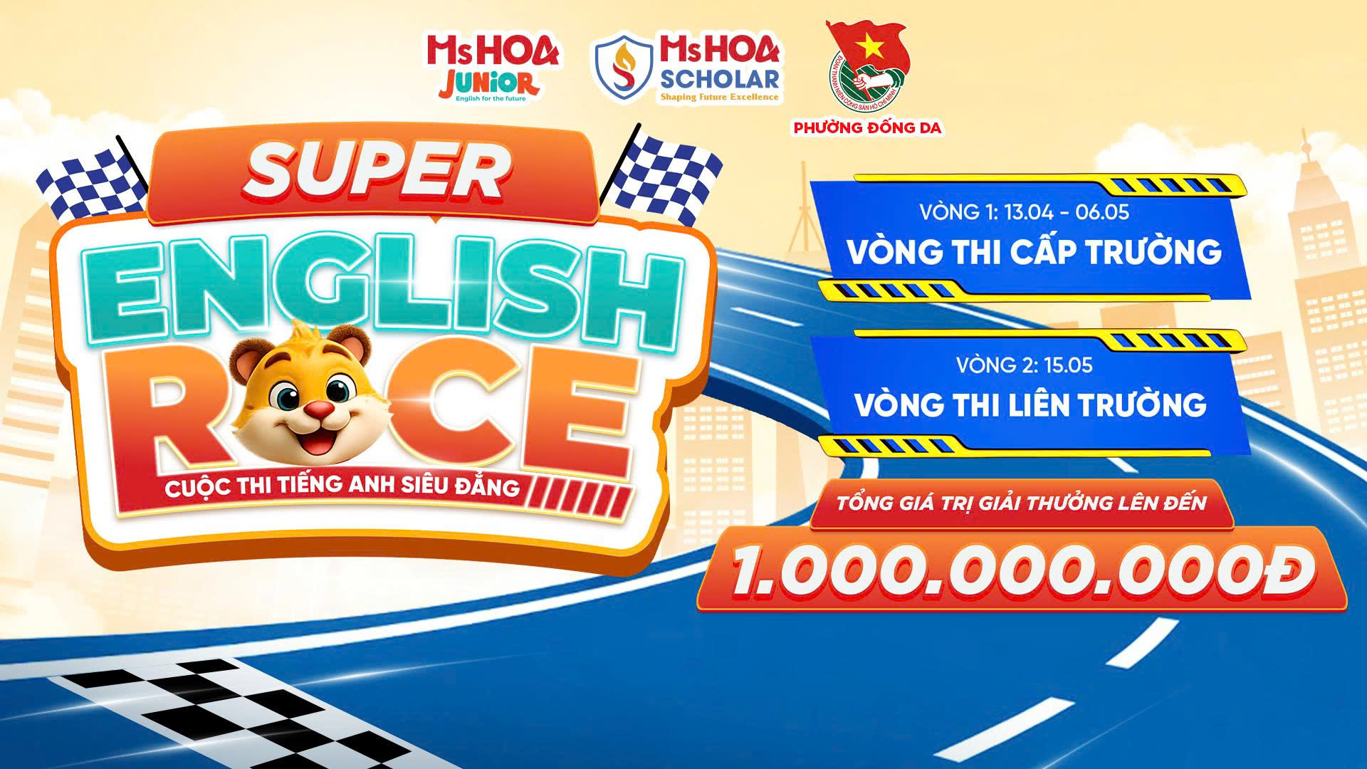 Super English Race 2026 chính thức khởi động dành cho học sinh tiểu học tại Hà Nội