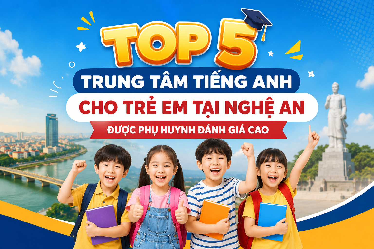 Top 5 trung tâm tiếng anh cho trẻ em tại Nghệ An được phụ huynh đánh giá cao