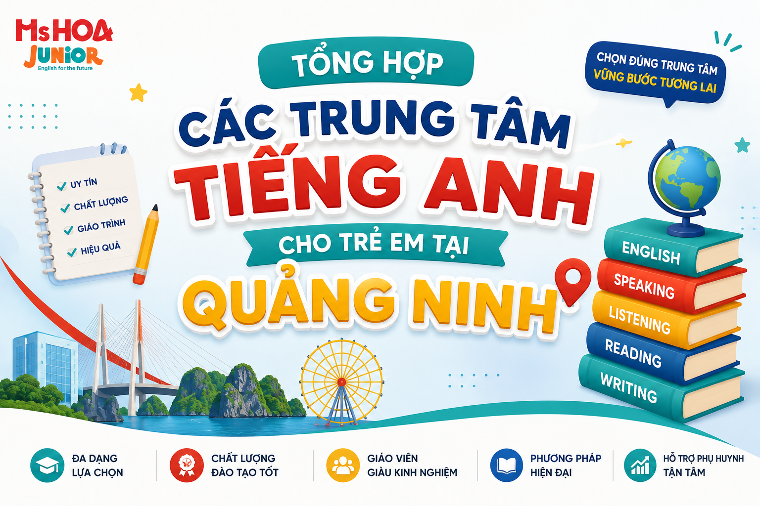 Tổng hợp các trung tâm tiếng anh cho trẻ em tại Quảng Ninh