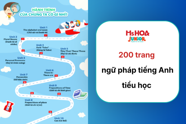 Tổng hợp 200 trang ngữ pháp tiếng Anh tiểu học