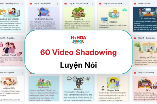 60 video shadowing luyện nói