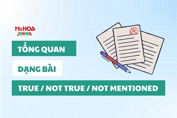 Cách xử lý dạng câu hỏi TRUE, NOT TRUE, NOT MENTIONED trong bài đọc hiểu tiếng Anh